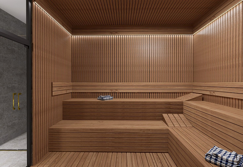 Новые апартаменты 1+1 на первой береговой линии в Махмутларе