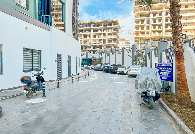 Меблированный пентхаус с видом на горы в районе Махмутлар Аланья