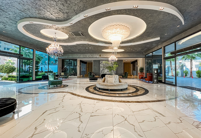 Меблированный пентхаус с видом на горы в районе Махмутлар Аланья