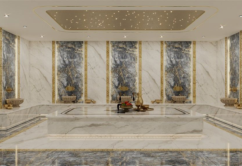 Апартаменты 1+1 с видом на бассейн в районе Оба