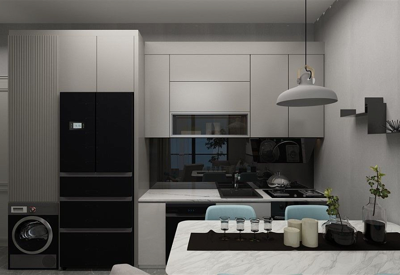 Апартаменты 1+1, 2+1 и 3+1 в районе Махмутлар