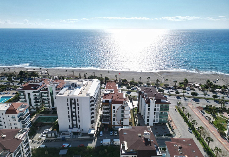 Меблированные апартаменты 2+1 на первой береговой линии в районе Кестель