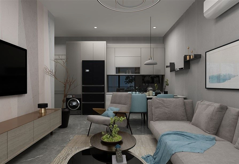 Апартаменты 1+1, 2+1 и 3+1 в районе Махмутлар