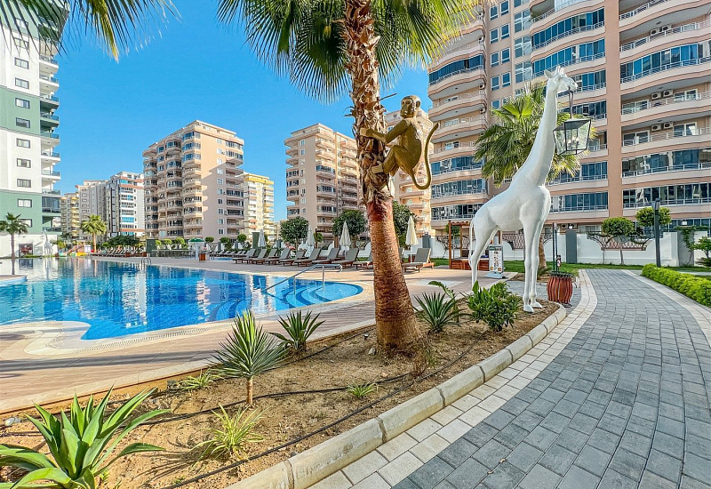 Меблированная квартира 1+1 в районе Махмутлар