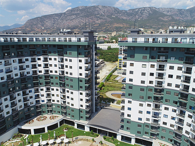 Меблированный пентхаус с видом на горы в районе Махмутлар Аланья