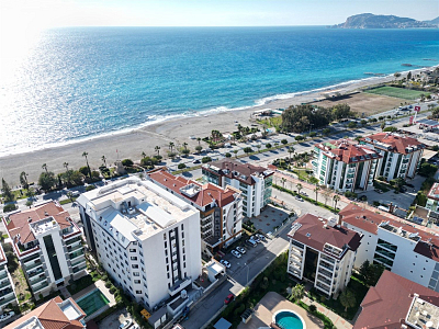 Меблированные апартаменты 2+1 на первой береговой линии в районе Кестель