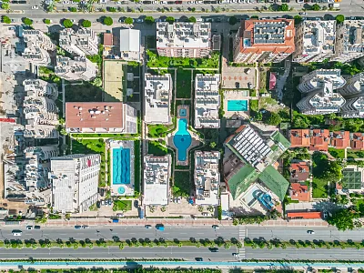 Меблированные апартаменты планировкой 3+1 на первой береговой линии